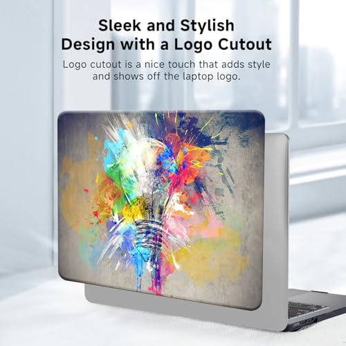 Funut Compatible with MacBook Air 13 inch Case 2022 2021 2020 2019 2018 A2337 M1 A2179 A1932 Touch ID,MacBook Air M1 Cover Protective Plastic Hard Shell Case + Keyboard Cover,11Creative Lamp - color: Creative Lamp, size: Mac Air 13" 2018-2022(A1932/A2179/