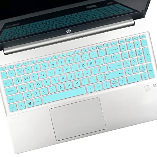 Keyboard Cover for HP Pavilion 17 17t 17z 17-cn 17-cp/HP Pavilion 15-eh 15-eg 15-er 17z-cp300/200/100 17z-cp000 17-cp0010nr 17-cn0025nr 17-cn0021nr 17-cn0020nr 15t-eg300 15-eg0125od 15-eg0050wm - color: Hotblue