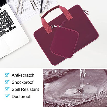 11.6 12.9 13 inch Elastic Laptop Sleeve with Small Case Compatible with 13 inch MacBook Neo Air Pro M5/M4/M3/M2/M1, iPad 13 12.9, XPS 13 and Most 11.6 12.9 13 inch Notebooks Tablets,R02D01 - color: R02d01, size: 11.6"-13"
