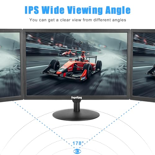 21.5" FHD Mini LCD Monitor Display Screen 1920x1080 60Hz 16:9 BNC VGA HDMI AV with USB Input Built-in Loudspeaker for CCTV Security Camera DVR PC Game Console - color: 21.5 Inch 1920x1080