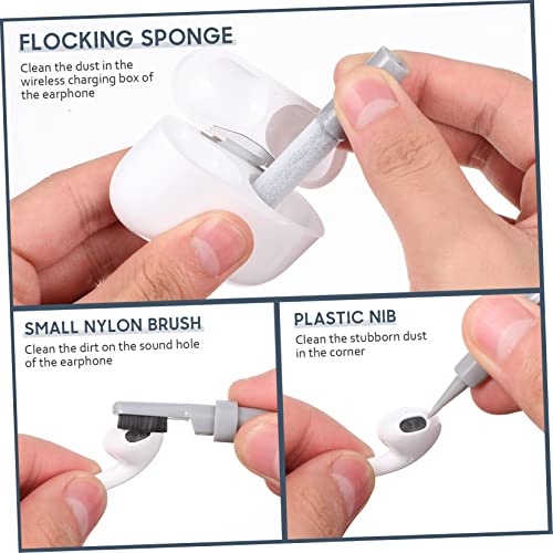 2sets Electronic Cleaning Tools Cleaning Brush Pen Wiper Key Cap Puller and Spray Bottle for Headphones Keyboards Laptops Phones and Monitors