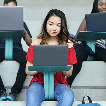 ECR4Kids The Surf Portable Lap Desk with Cushion, Flexible Seating, Seafoam - color: Seafoam