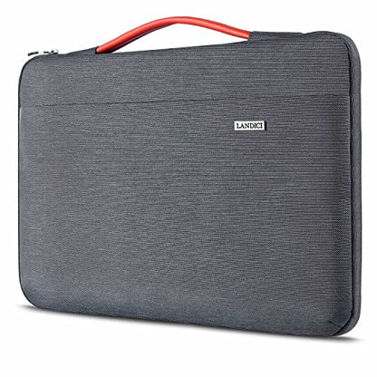 LANDICI 15.6-16 Inch Protective Laptop Sleeve with Handle, Grey | Waterproof computer cover for MacBook Pro 16 M1-M4 2019-2025 and 15.6-16 inch HP, Dell, Lenovo, Acer and ASUS laptops - color: Grey, size: 15.6-16 inch