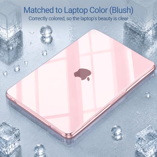 MOSISO Compatible with MacBook Neo Case 13 inch 2026 A3404 A18 Pro Chip | 4 in 1 Kit Surpass Natural Beauty Scratch-Resistant Hard Shell, Ultra-Thin Precision-Matched to Laptop Color, Crystal Blush - color: Crystal Blush