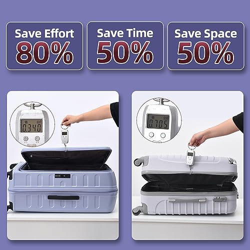 Kaleenie 2 PCS 20/29 Luggage Sets, 20” Cabin Luggage 29” Side Open Suitcase | 20 Inch with Front Pocket,29 Inch Checked Trunk Suitcase,Lightweight ABS+PC Hardshell,TSA Lock,HINOMOTO Wheels,Lilac Purple - color: Lilac Purple, size: 20/29 Set