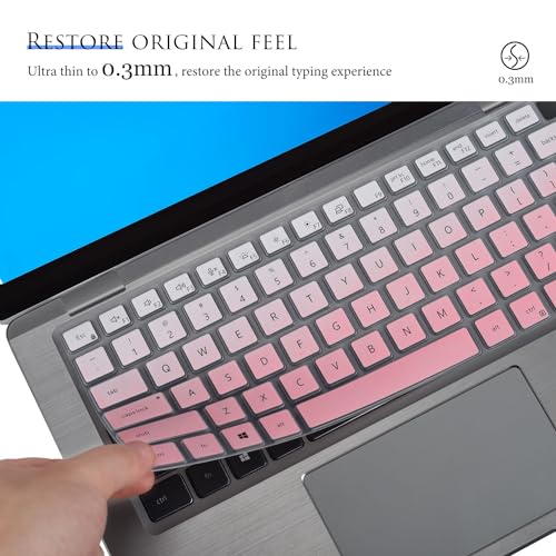 Keyboard Cover Skin for 14" Dell Latitude 7440 7430 7420 7410 5440 5431 5430 5420, Dell Latitude 9420 9430 14" / Latitude 9520 9510 15" / Latitude 7640 16" Keyboard Protector - Gradual Pink - color: Gradual Pink