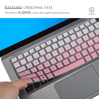 Keyboard Cover Skin for 14" Dell Latitude 7440 7430 7420 7410 5440 5431 5430 5420, Dell Latitude 9420 9430 14" / Latitude 9520 9510 15" / Latitude 7640 16" Keyboard Protector - Gradual Pink - color: Gradual Pink