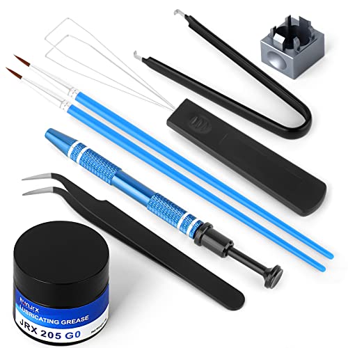 RUNJRX Keyboard Lube Kit and Switch Lube 15g/0.53oz JRX-205 G0 with Switch Opener Tweezers for Custom Keyboard - style: Lube Kit-G