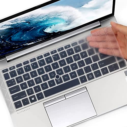 Keyboard Cover for 14 Inch HP EliteBook 840 845 G7 G8 Laptop New Notebook PC Model Accessories Keyboard Protective Skin (Not fit New 840 845 G9 G10 G11)-Clear - color: Clear