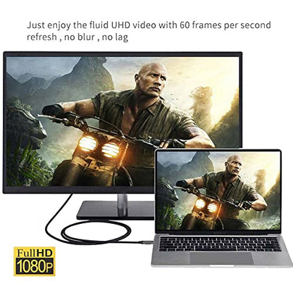 cablecc USB-C USB3.1 Type-C to VGA Source Converter Monitor 1080P Cable 1.8M - style: USB-C to VGA