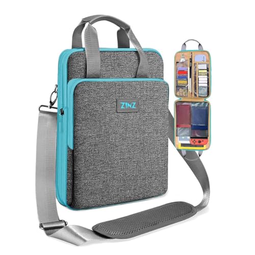 ZINZ Laptop Case 12.9 13 Shoulder Bag, Expandable Handbag with Valuables Compartment Compatible with MacBook Air/Pro/Neo 13" M5/M4/M3/M2/M1, iPad 12.9/13/11, Water-Resistant & Shockproof,L01G02 - color: L01g02, size: 13"