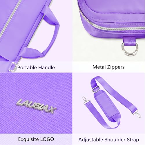 Laptop Bag Case for Women Men Messenger Briefcase Bag, 17 17.3 Inch | Compatible with HP OmniBook Envy Omen Pavilion/Dell Inspiron Precision/LG Gram/Yoga ThinkPad, Carrying Bag 18 inch, Purple - color: Purple, size: 17.3 inch