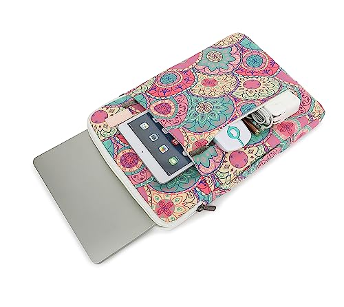 360° Protective Laptop Sleeve Case Bag with 2 Pockets,Handle and Luggage Strap for iPad 12.9 inch,MacBook Pro Air 13" and 12.5 inch-13.3 inch Screen Laptop (Bandanna) - color: Bandanna, size: 12.5 inch-13.5 inch