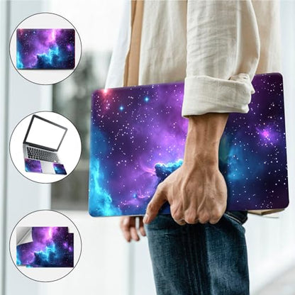 Universal Laptop Skin, DIY Cut-to-Fit Vinyl Cover Compatible with HP, Dell, Lenovo, Mac (13.3" to 15.6"), Anti-Scratch, No Residue & Bubble-Free Protective Decal Sticker, Cosmic Nebula Night Sky - color: Cosmic Nebula Night Sky