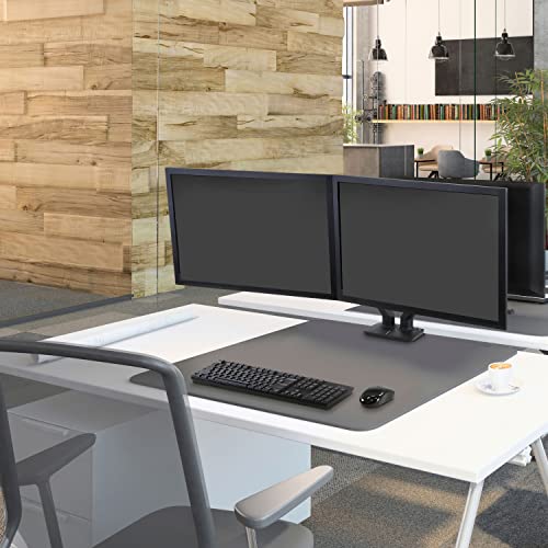 Ergotron – MXV Dual Monitor Arm, VESA Desk Mount – for 2 Monitors Up to 24 Inches, 7 to 20 lbs Each – Matte Black - color: Matte Black