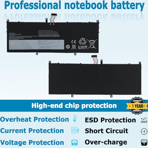 L19C4PD1 Laptop Battery Compatible with Lenovo ideapad Yoga 6-13ARE05 6-13ALC6 Yoga C640-13IML LTE Series L19D4PD1 SB10W67395 5B10W67385 5B10U65274 SB10W67360 5B10W67329 5B10U65275 60Wh - style: L19C4PD1