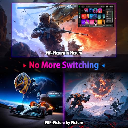 SANSUI 27" 4K Gaming Monitor, UHD 160Hz or FHD 320Hz Dual Mode PC Monitor- Fast IPS 1ms(OD) 丨2×HDMI2.1丨2×DP 1.4丨Built-in Speakers丨Eye Care丨AI Crosshair丨PIP/PBP丨HDR400丨Rotating/Height Adjustable - size: 26.99
