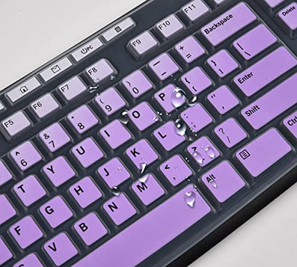 Keyboard Cover for Logitech MK295 MK270 K270 Keyboard, Logitech MK370 MK270 K270 Keyboard Skin Protector - Gradual Purple - color: Gradual Purple