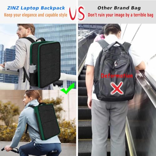 Slim & Expandable Laptop Backpack Water Resistant Backpack Travel Backpack Compatible with MacBook Air/Pro/Neo 13-14 inch, XPS 13/14, Surface 13.5" and Most 13-14 Notebooks，BK01GR01 - color: Bk01gr01, size: 13"-14"
