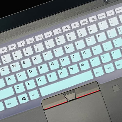 Keyboard Cover for Lenovo Thinkpad X1 Carbon 14 5th-8th Gen, ThinkPad X1 Yoga Gen 3 4 5, Thinkpad X1 Extreme 14, ThinkPad T460 T470 T480 T490 T495 T14 T14s, ThinkPad L490 L390 L460 L470 L480 L14 P14s - color: MintGreen