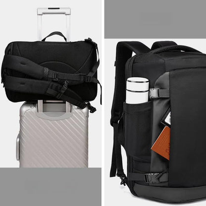 Laptop Backpack for Men 17-inch Travel- Computer Case Laptop Bag Large Capacity Business Weekender Satchel Purse Fashion Black - color: Black-500