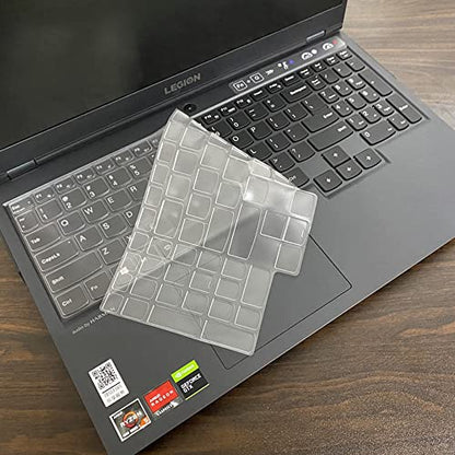 Keyboard Cover for Lenovo Legion 5 5i 5p 5pi 15.6 17.3/ Pro 5 5i 7 7i (Gen 8/9) 16, Legion 9 16IRX8 16IRX9/Pro 9i Gen 9 16/ Slim 7 7i(Gen9/Gen 8/7/6), Lenovo LOQ 15.6 16 inch, Clear - color: Clear
