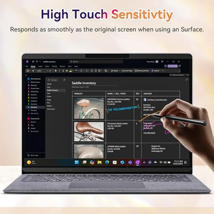 Magnetic Privacy Screen for Microsoft Surface Pro 11/10/9/8/X 13 Inch, Removable Anti Glare Blue Light Filter, 13 In Anti Spy Black Security Private Block Screen Protector