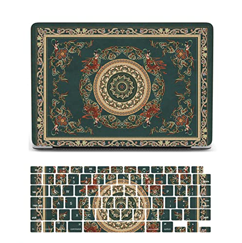 Laptop Case Compatible with Old Version MacBook Pro 13 Inch Case 2012 2011 2010 2009 2008 Release Model A1278 with CD-ROM, Plastic Hard Shell Case Cover & Keyboard Cover Skin - Dark Green - color: 1319 Dark green, size: Pro 13" w/CD-ROM 2008-2012(A1278)