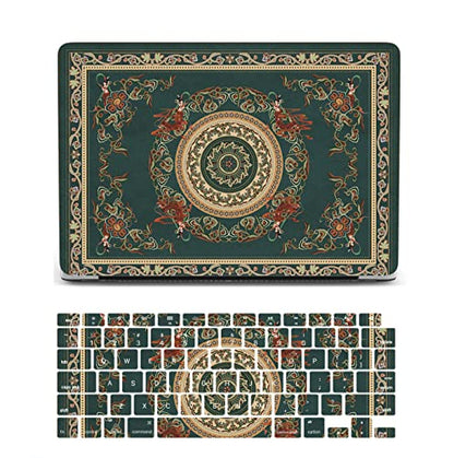 Laptop Case Compatible with Old Version MacBook Pro 13 Inch Case 2012 2011 2010 2009 2008 Release Model A1278 with CD-ROM, Plastic Hard Shell Case Cover & Keyboard Cover Skin - Dark Green - color: 1319 Dark green, size: Pro 13" w/CD-ROM 2008-2012(A1278)