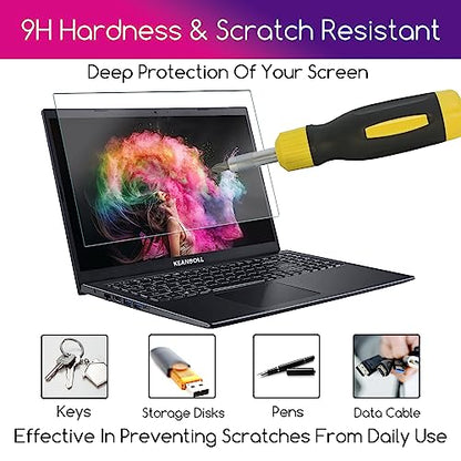 16" Tempered Glass Laptop Screen Protector for 16-inch 16:10 Aspect Ratio Screen HP/Dell/Lenovo/Asus/Acer/Samsung/Sony/MSI/LG/jumper/Razer Blade 16 inch Laptop.9H Hardness, Anti Scratch, Bubble Free - size: 16" 16:10 Aspect Laptop