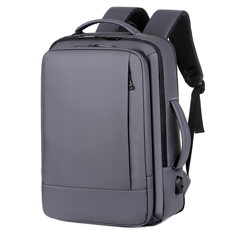 Laptop Backpack for Men 17 inch Travel Large Capacity Hiking Computer Bag Grey - color: Grey288