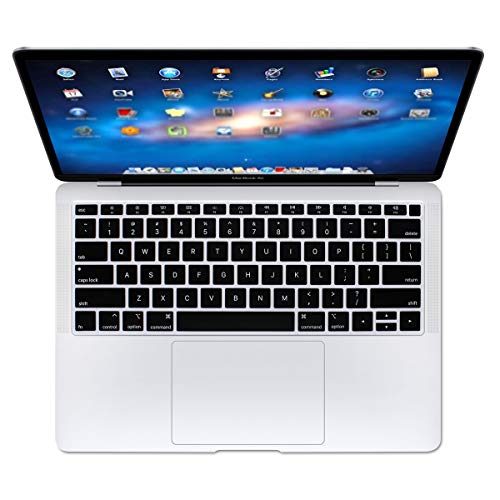 Se7enline for MacBook Pro 13/16 inch Keyboard Cover 2019-2026,Gradient Blue | Silicone Waterproof Dustproof Durable Washable Laptop Accessories US Layout 2023 2022 2021 2020 2019 2018,Black - color: Black