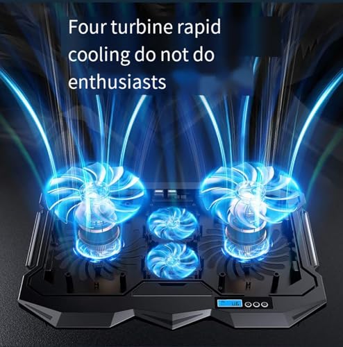 Laptop Cooling pad for Asus ROG Strix G16 Gaming laptops, Laptop Cooler with 4 Fans, LCD Display Screen, 4 Height, 2 USB-A Port Laptop Stand