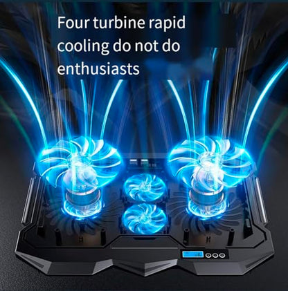 Laptop Cooling pad for Asus ROG Strix G16 Gaming laptops, Laptop Cooler with 4 Fans, LCD Display Screen, 4 Height, 2 USB-A Port Laptop Stand