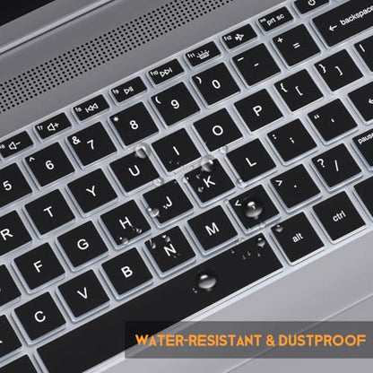 Keyboard Cover Skin for 17.3 HP Laptop 17-cn 17-cp Series 17t-cn400/cn300/cn200 17-cn3399nr 17-cp2199nr 17-cn5075cl 17-cp3155cl cp2025dx 17-cn3003dx 17-cn2083dx cn3327dx 17z-cp200/cp300, Black - color: Black