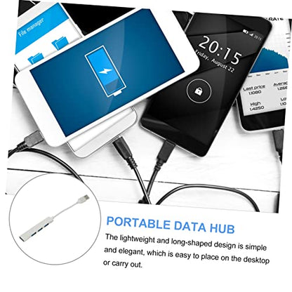 jojofuny Laptop USB Hub Slim c Device USB Splitter Dongles 4 Port USB Hub Multi-Port USB Hub