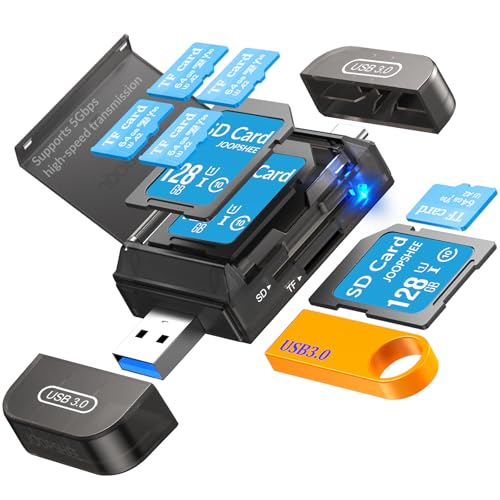 JOOPSHEE SD Card Reader USB C,High-Speed Dual Slots USB 3.0 Type C to Micro SD Card Adapter for MicroSD SDHC SDXC Compatible with PC Computer MacBook Laptop Pad Phone Pro/Pro Max - size: USB3.0