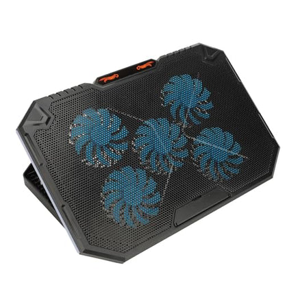 Laptop Cooling Pad, RGB Lighting, Iron, 7 Heights, Adjustable Angles, Laptop Cooling Pad, Prevent Overheating