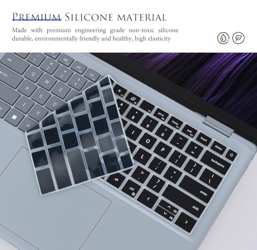 Keyboard Cover Compatible with Dell 14 Plus Laptop DB14250 DB14255 14 inch, Dell 14 Plus 2-in-1 Laptop DB04255 DB04250 Keyboard Skin Protector - Black - color: Black