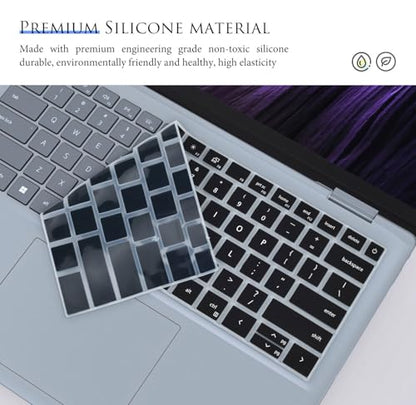 Keyboard Cover Compatible with Dell 14 Plus Laptop DB14250 DB14255 14 inch, Dell 14 Plus 2-in-1 Laptop DB04255 DB04250 Keyboard Skin Protector - Black - color: Black