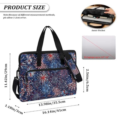 Laptop Sleeve, Laptop Cover with Adjustable Strap Computer Bag Tablet Notebook Sleeves Handbag Messenger Briefcase - color: America 250