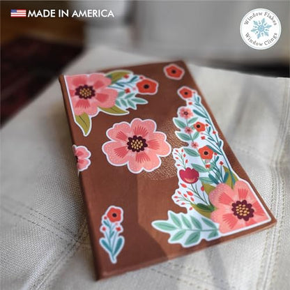Floral Poppy Laptop Sticker Pack - Flower Stickers Laptop Decal - Vinyl Decal Journal Sticker - Cute Artsy Stickers for Planners - style: Poppy Flower Stickers (Set of 9)