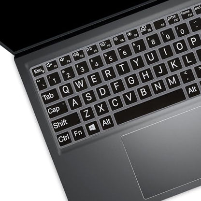 Large Print Keyboard Cover for 15.6" Dell Inspiron 15 3510 3511 3515 3525 3530 3535 5510 5515 5518 7510, 2025 Dell 15 Laptop DC15250 DC15255 15.6, Vostro 3510 3520 3530 5510 5515 15.6, Latitude 3520 - color: BK