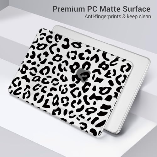 MOSISO Leopard Grain Hard Case Compatible with MacBook Neo 13 inch 2026 Release Model A3404, 3 in 1 Crack-Resistant Protective Hard Shell Case&Keyboard Cover&Screen Protector, Clear - color: Clear