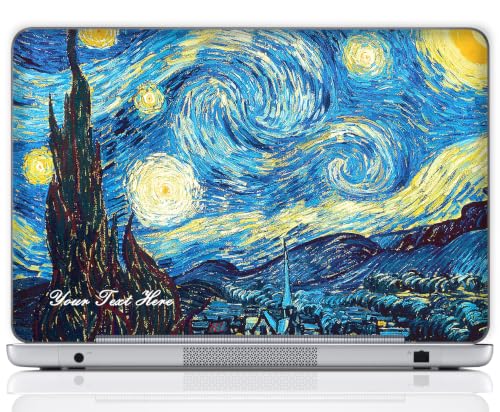 Custom Design Personalized Laptop Skin Sticker Cover Art Decal, Customize with Your Name or Text (12 Inch, The Starring Night) - color: The Starring Night, size: 12 Inch