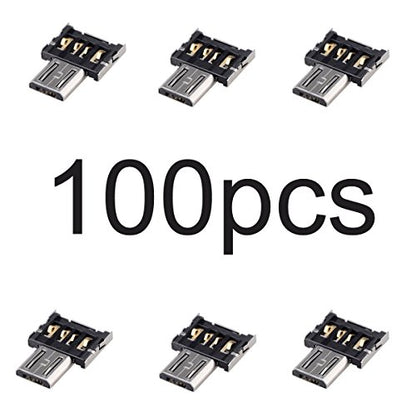 cablecc 100pcs Mini Size USB 3.0 to Micro SD SDXC TF Card Reader with Micro USB 5pin OTG Adapter for Tablet/Cell Phone… - color: Black OTG*100PCS