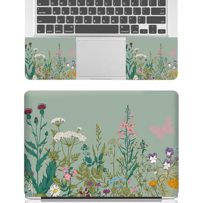 15-15.6 inches Netbook Laptop Skin Sticker Decal Reusable Cover Protector for 11.6 12 13 13.3 14 15 15.4 Notebook Chromebook PC, Scratch-Resistant Waterproof I Sage Green Wildflower Blooms - color: Sage Green Wildflower Blooms