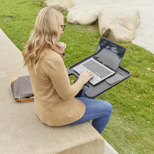 ECR4Kids The Surf Folding Portable Lap Desk, Large, Flexible Seating, Black - color: Black