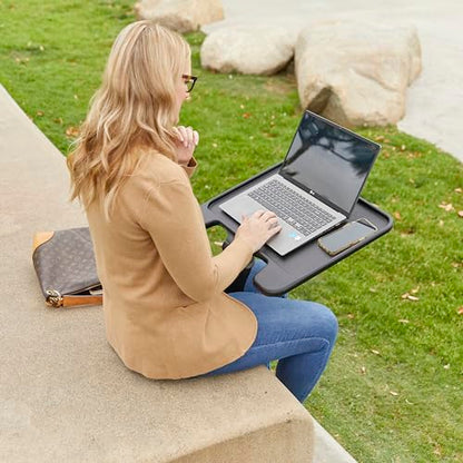 ECR4Kids The Surf Folding Portable Lap Desk, Large, Flexible Seating, Black - color: Black