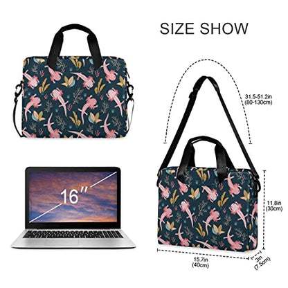 Axolotl & Sea Weed Aquarium Laptop Case 15.6 inch | Waterproof Laptop Briefcase Laptop Bag for Women & Men - color: Color 11